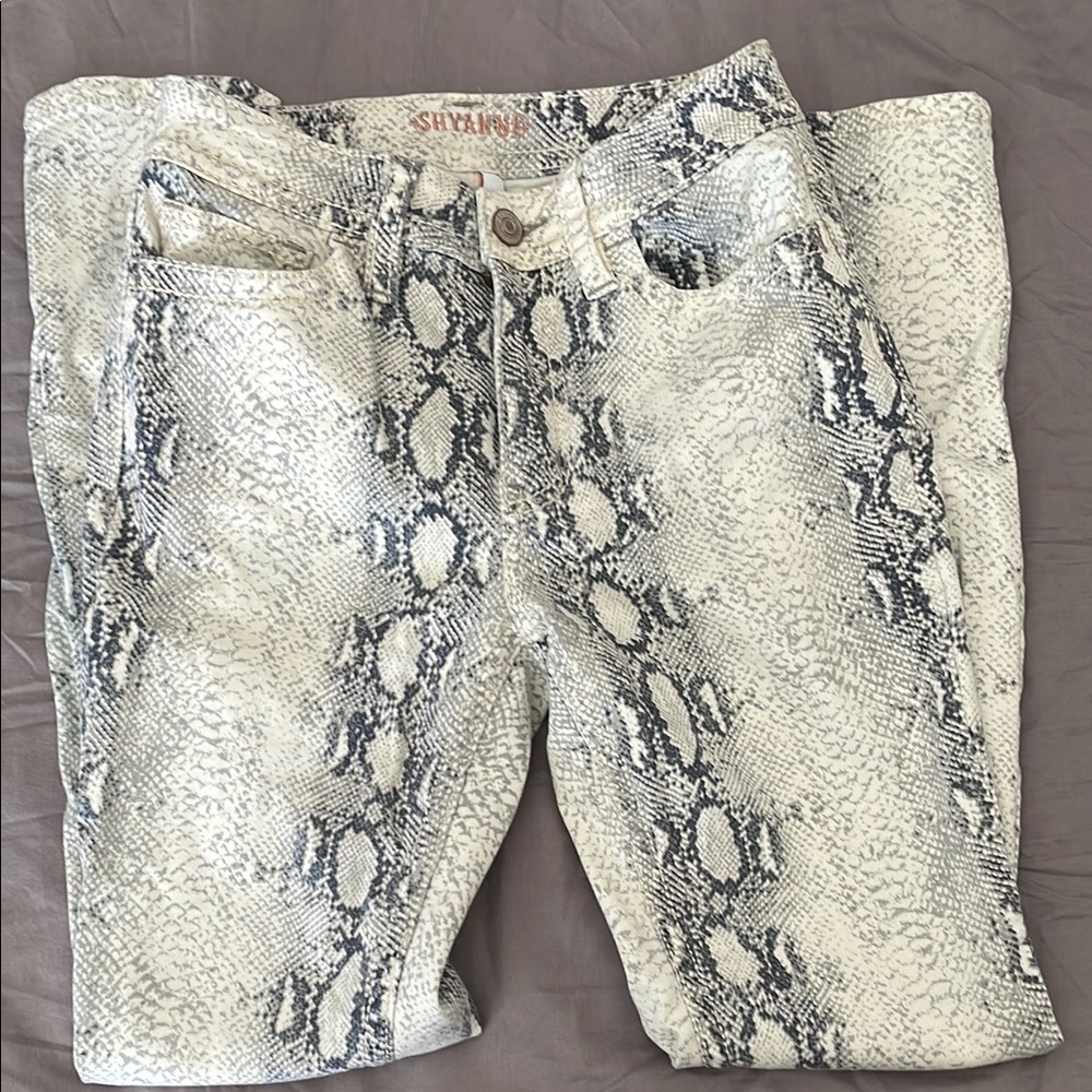 Snakeskin Print Women's Jeans